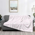 thumbnail image 2 of Uemuo Cat Paw Printed Throw Blanket for Couch, Fluffy Fuzzy Blankets for Bed, Sofa, Cozy Flannel Faux Fur Blanket-, 2 of 6