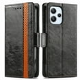 thumbnail image 2 of Compatible With Xiaomi Redmi 12 4g Rfid Blocking Leather Wallet Case Card Holder Flip Folio Shockproof Cover, 2 of 3