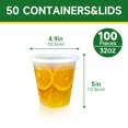 thumbnail image 2 of Recipientes para almacenamiento de alimentos Dealusy, 50 unidades, 946 ml, herméticos y a prueba de fugas, 2 of 7