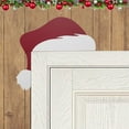 thumbnail image 3 of Vi Que Sombrero De Papá Noel Y Muñeco De Nieve Decoración Para La Esquina De La Puerta Piezas Navideñas Para Enviar A Amigos, Familiares Y Niños Adornos De Madera Para La Esquina De La Puerta, 3 of 7