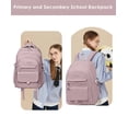 thumbnail image 5 of AoDai School Backpack for College High Middle School Fashion Student bag, Cute Aesthetic Teen Bookbag for Teens Women, Beige, 5 of 7