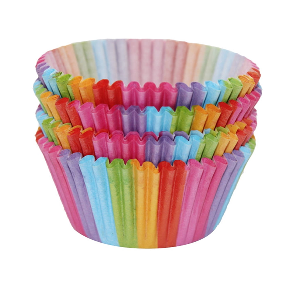 600 Forros Para Cupcakes Florales - 7-8 Colores Surtidos - Papel De Alta Calidad