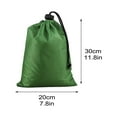 thumbnail image 2 of Drawstring Storage Pouch Nylon Sports Travel Shoe Organizer, Waterproof Durable Lightweight Camping Hiking Toiletry Bag, Clothes Towel Toiletries Packing Party Wrapping Gift Bag, 2 of 4