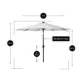 thumbnail image 5 of Westin Outdoor 9.50" Beige Solid Print Octagon Market Patio Umbrella, UV Resistant, 5 of 6