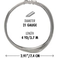 thumbnail image 4 of The Beadsmith Half-Round Craft Wire – Soft Temper Jewelry Wire, Titanium Color, 21 Gauge, 4 Yards, 4 of 6
