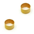 thumbnail image 2 of bedienty Knitting Rings Finger for Protection Thimble Adjustable Sewing Loop Specially-designed Crochet Tools for Home Yarn Crafts Normal Gold Ring 2Set, 2 of 6