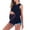 Blue, variant on QENGING Maternity Clothes for Women Round Neck Sleeveless Vest Heat Baby Feet Print Solid Color Maternity Top Dark Blue2XL