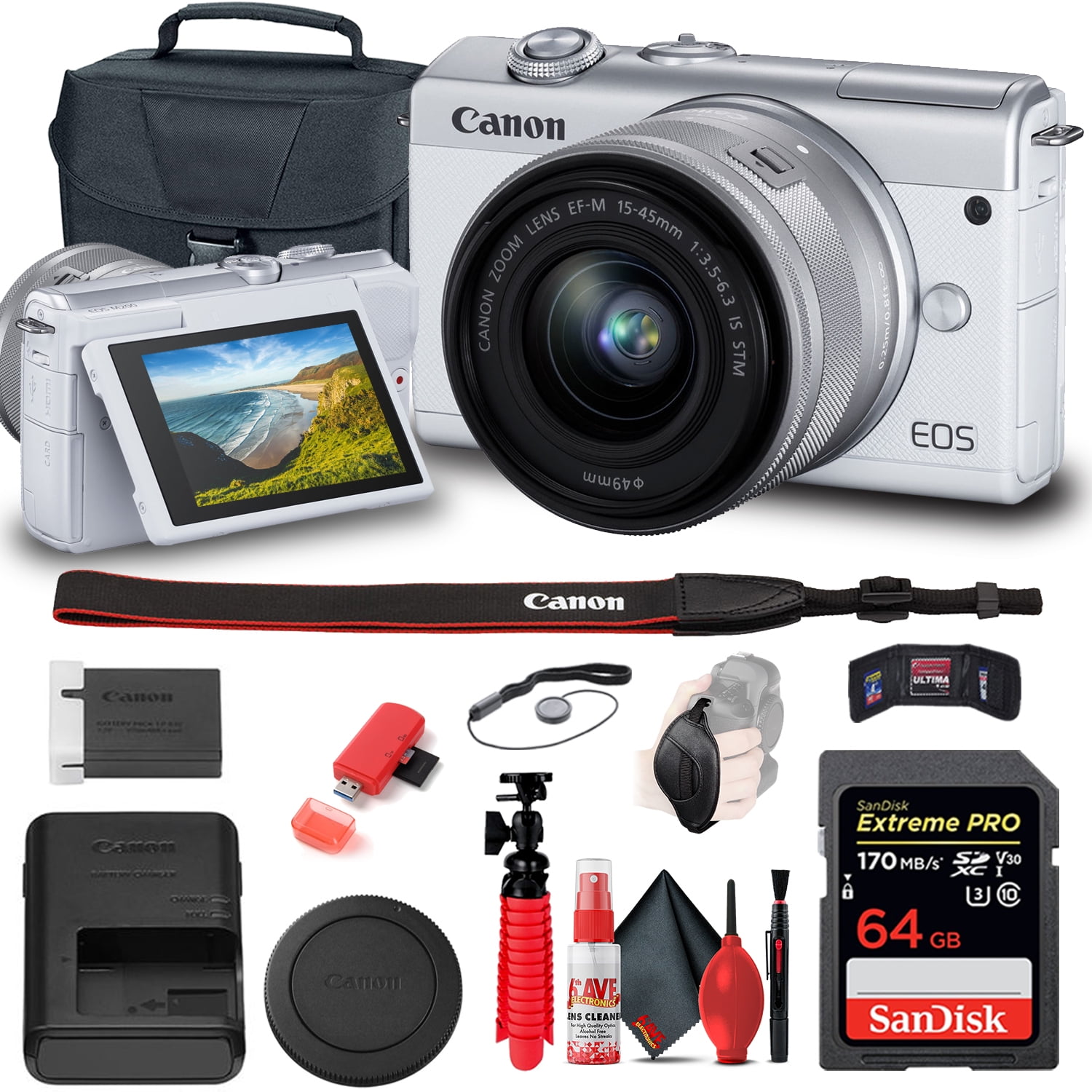 Canon Black EOS M50 Mirrorless Camera with 24.1 MegaPixels, 15-45mm Lens  Included - Walmart.com