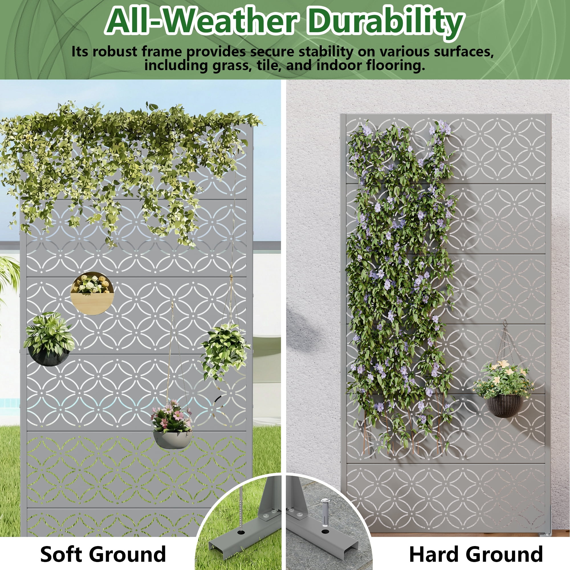 Privacy Metal Screen Fence Panel