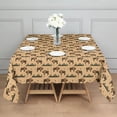 thumbnail image 3 of Beige Buffalo Pattern Square Tablecloth,Waterproof Square Table Cover,Wipeable Spillproof Washable Table Cover for Home Kitchen Party Decor 52"x52"(132x132cm), 3 of 6