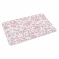 thumbnail image 2 of Pink Flower Door Mat&nbsp;Indoor Outdoor Entrance, Non Slip Rug for Kitchen Bathroom Entryway Rug, Vintage Farmhouse Boho Leaf Spring Solid Washable Doormat Floor Mat for Office 20x31.5 Inch, 2 of 8