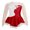 Red, variant on Aislor Girls Sequins Diamonds Leotard Dancewear Kids Long Sleeves Mesh Ballet Dress