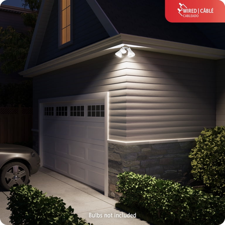 Globe Electric 180-Degree Dual Head Motion Sensor Flood Light photo 6