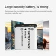 thumbnail image 2 of Newly Upgraded Version 3.7V 1200MAH Rechargeable Li-ion Battery Digital Camera Replacement Battery Pack Suitable For Nikon EN-EL19 Camera White, 2 of 7