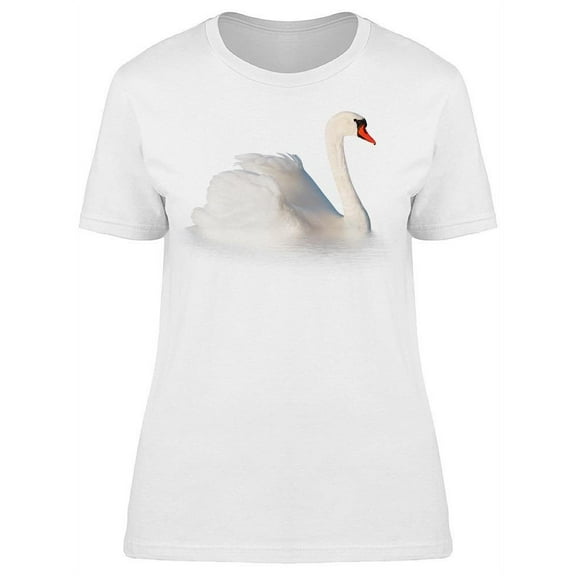 Swan: Very Fluffy T-Shirt Women -Image by Shutterstock, Female Large