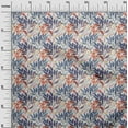 thumbnail image 3 of oneOone Viscose Jersey Grayish Purple Fabric Leaves Craft Projects Decor Fabric Printed By The Yard 60 Inch Wide, 3 of 7