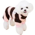 thumbnail image 1 of Pijama para perros pequeños, suéter de invierno con anilla para correa, ropa de forro polar para mascotas, mono bonito para perros (rojo vino), 1 of 7