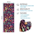 thumbnail image 2 of Pioneer Flower Floral Print Pattern Hot Yoga Mat Towel Non Slip for Hot Yoga - Quick-Drying Yoga Mat Cover with 4 Corner Pockets with Travel Bag - Hot Yoga Towel Non Slip 70"x26", 2 of 6