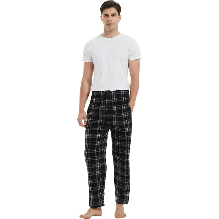 FELEMO Men's Pajama Pant Comfy Soft Lounge Plaid Sleep Pants, M-XXL 