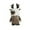 White, variant on PATLOLLAV Christmas Gnome Plush Decorations Standing Reindeer Gnome Table Decor Knitted Hat with Pine Nut Decoration Deer Horn Handmade Swedish Tomte Scandinavian Elf Doll Ornaments
