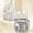 White, variant on Transparent PVC Backpack, Large Capacity Shoulder Bag, Lightweight Laptop Compartment Casual Bag, Versatile Trendy Design, Durable Waterproof Material, Adjustable Straps for Comfortable Wear
