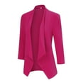 thumbnail image 2 of Blazer for Women Open Front Cardigan Jacket 3/4 Sleeve Lightweight Work Casual Blazer, 2 of 5