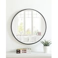 thumbnail image 2 of Elegant Decor MR4031BK 24 x 24 in. Eternity Metal Frame Round Mirror - Black, 2 of 4