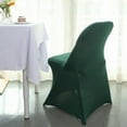 thumbnail image 4 of BalsaCircle 12 Hunter Green Spandex Stretchable Folding Solid Chair Covers Slipcovers Wedding decorations, 4 of 8