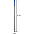 thumbnail image 3 of Blue Ink Refill Pack of 5, Replaceable Ballpoint Pen Refills, Medium Point Metal Refill (Blue), 3 of 10
