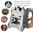 thumbnail image 4 of Ultralight Wood Burning Stove Portable Backpacking Stove Titanium Multi-Fuels Outdoor Camping Stove (Stainless Steel), 4 of 7
