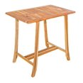 thumbnail image 1 of homeroots outdoor 376770 Compact Teak Dining Table in Natural Finish, 1 of 1