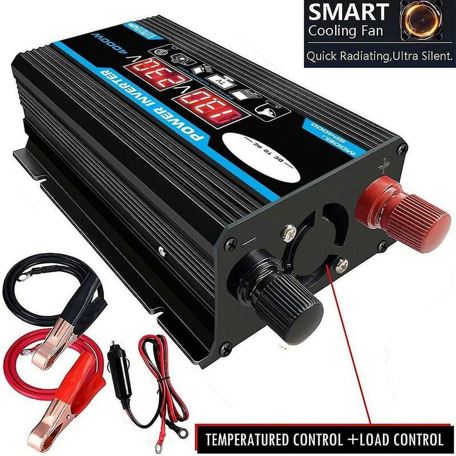 4000W Voltage Converter 12V 220V/110V Led Ac Car Power Inverter Converter Charger Adapter Inverter Dual Usb Transformer Modified Sine Wave