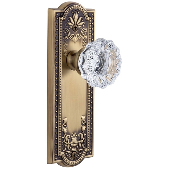 Grandeur Parfon_Sd_Na Parthenon Solid Brass Rose Single Dummy Door Knob - Brass