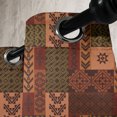 thumbnail image 3 of Ambesonne Geometric Grommet Curtain, Folk Shape, 50" x 84", Pink Green and Brown, 3 of 6