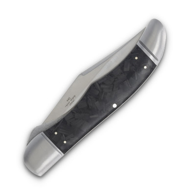 Rough Ryder Knives Rough Ryder Locking Folding Hunter Black Shredded Carbon Fiber RR1999