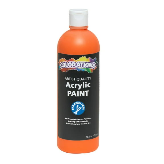 Colorations Paraben-Free Acrylic Paint - 16 oz. Orange