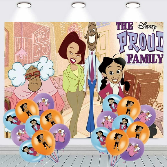 The Proud Family Birthday Balloons Party Supplies Banner Backdrop Background Taspestry Poster Wall Decor