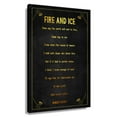 thumbnail image 1 of Fire And Ice Poem Wall Decor Robert Frost Quote Wall Art Poetry Poster Decorations Prints on Canvas Artwork for Office Rectangle Pictures for Living Room Unframed 12×18 in, 1 of 5