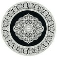 thumbnail image 4 of SAFAVIEH Marbella Beatrice Traditional Runner Rug, Black/Ivory, 2'3" x 8', 4 of 10