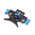 thumbnail image 1 of Tachiuwa Lens Support Rail Block 15mm Clamp Clip Bracket for DSLR Focus Follow Rig Blue, 1 of 8