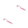 thumbnail image 3 of Kearding Escobilla de baño Plástico Curvado Cepillos de limpieza para el hogar Accesorios Rosa 2Conjunto, 3 of 6