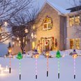 thumbnail image 5 of AUTUMN Set of 5 Solar Christmas for Outdoor Christmas Decorations, 8 Modes Christmas Pathway LED Lights, Waterproof Christmas Pathway Lights for Patio Garden Lawn Holiday Decor, 5 of 6