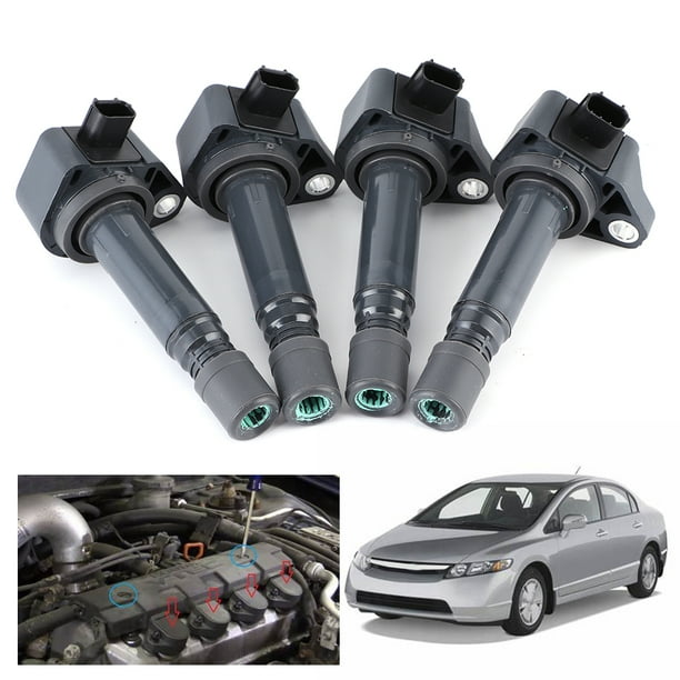 Rendimiento De La Bobina De Encendido Automático Bobina De Encendido Del Coche 4 Uds Paquete De Bobinas De Encendido Reemplazo UF582 Apto Para Honda Civic 2006-2011
