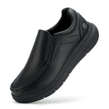 

FitVille Men s Wide Slip-On Casual & Dress Shoes with Arch Support Black 14 Wide