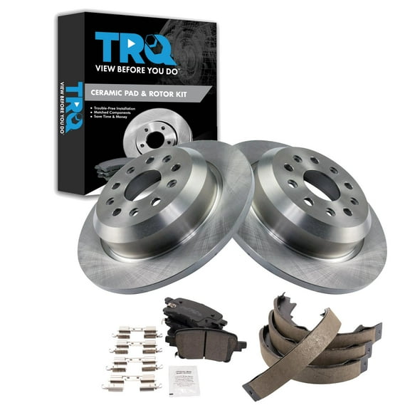 TRQ Rear Brake Pad & Rotor Kit BKA28073 Fits Select 2021-2021 Jeep Wrangler