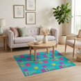 thumbnail image 3 of ODIKA Funky Aesthetic Cartoon Retro Blocks Graphic Bold Outline Flowing Dynamic Pet Friendly & Kids Safe Play for Playroom, Bedroom, Reading Nook, 3 of 7