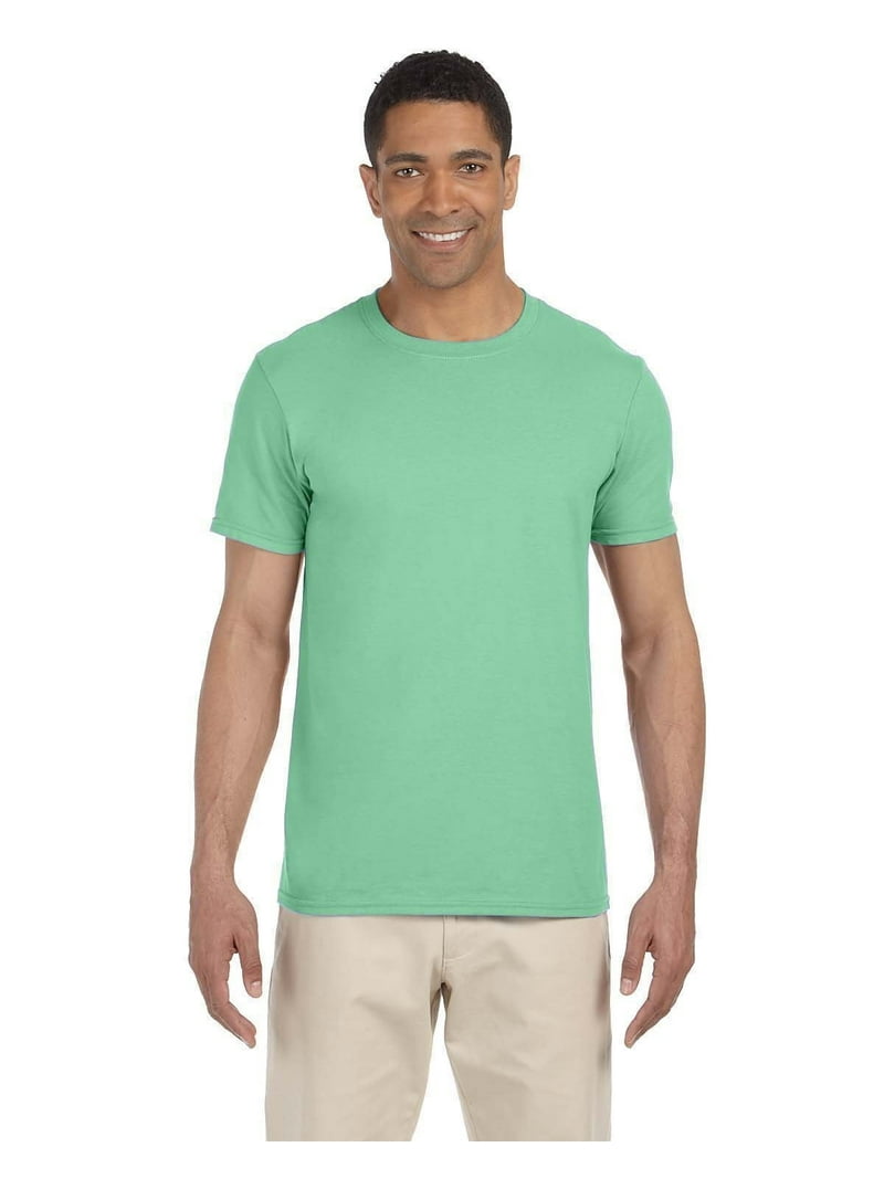 Gildan Softstyle T-Shirt, Mint Green, Size L, 100% Ring-Spun