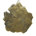 thumbnail image 6 of DecMode 19" x 26" Gold Polystone Tree Trunk Accent Table with Black Hairpin Legs, 1-Piece, 6 of 9