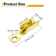 thumbnail image 2 of 600 Pcs Fold Over Cord Ends, 8.1x1.2mm Ribbon Crimp Ends Cap, Clasp Tips for Leather Craft Making Diy (Gold), 2 of 6