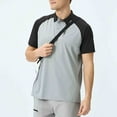 thumbnail image 2 of Purcolt Mens Shirts Casual 1/4 Button Short Sleeve Spring Summer Golf Shirts Sports Athletic Workout T-Shirts, 2 of 5